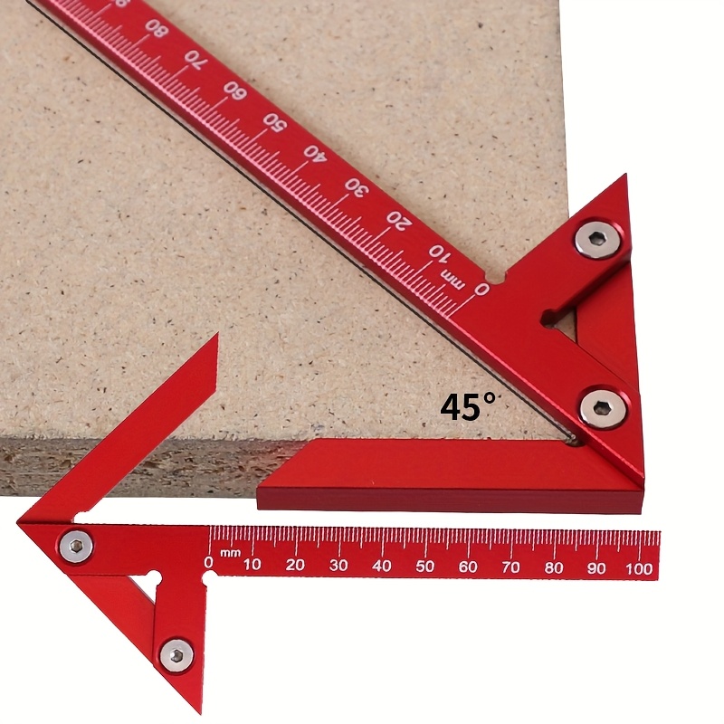 Woodworking Carpenter - مسطرة تحديد المركز وقياس الزوايا 45/90
