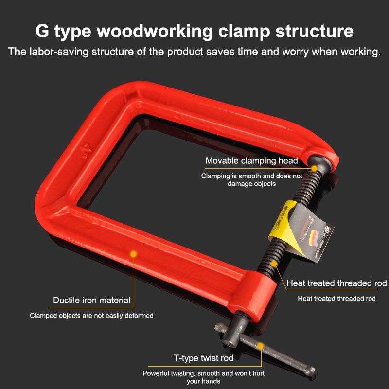 Woodworking Industry - مشبك G عميق المدى، مشبك C