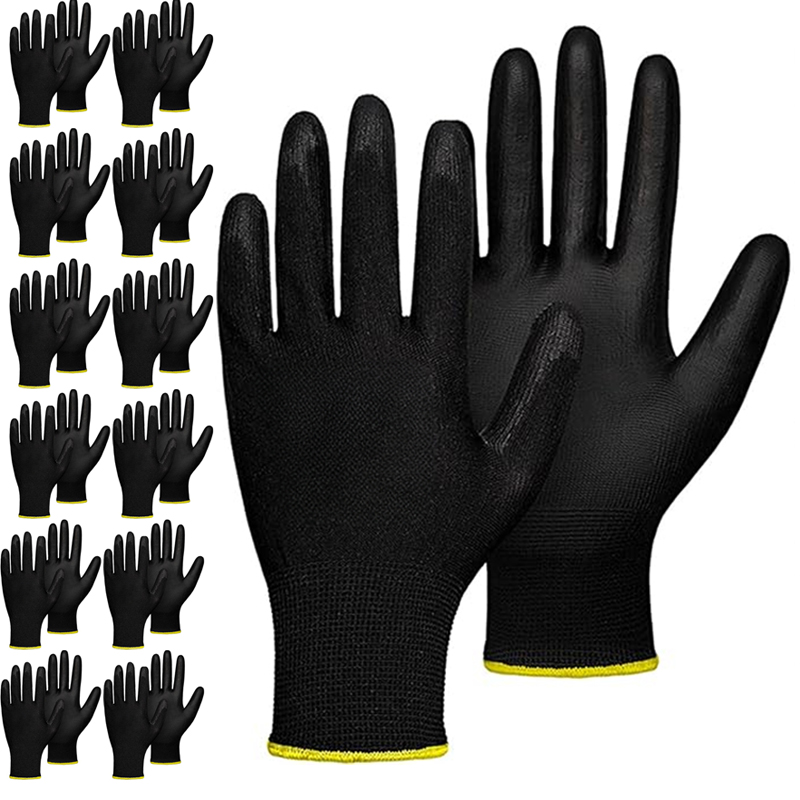 Woodworking Gloves - 5 أزواج من قفازات النايلون المصنوعة