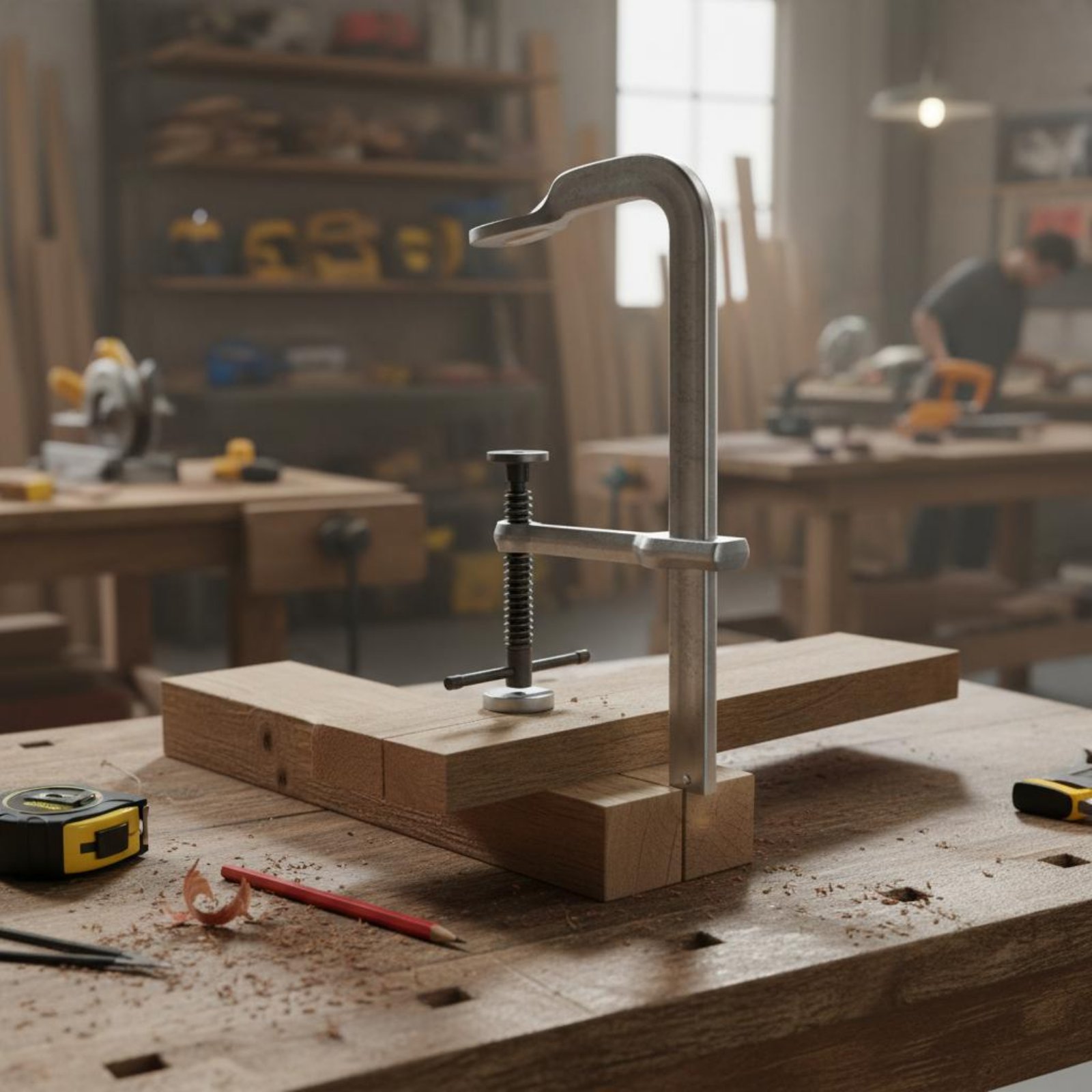 Woodworking Workshop Design - مشبك F ثقيل الوزن مُسمَّك للاستخدام