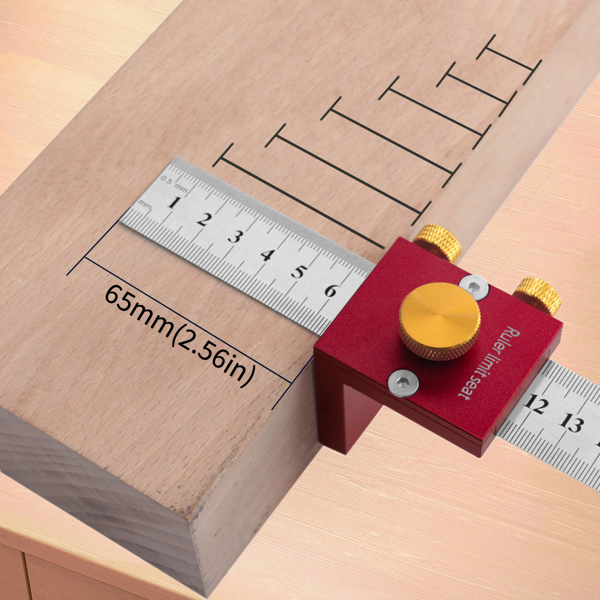 Woodworking Carpenter - 30 سنتيمتر/12 بوصة يخدش حاكم 90