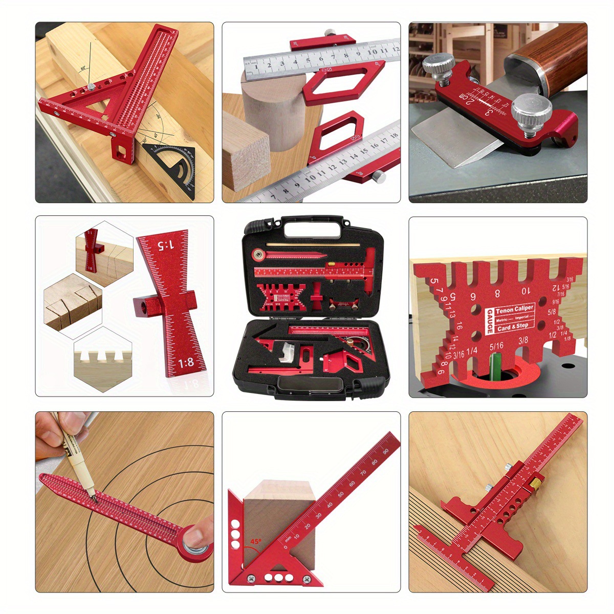 Woodworking Free Plans - طقم أدوات قياس للنجارة مكون من