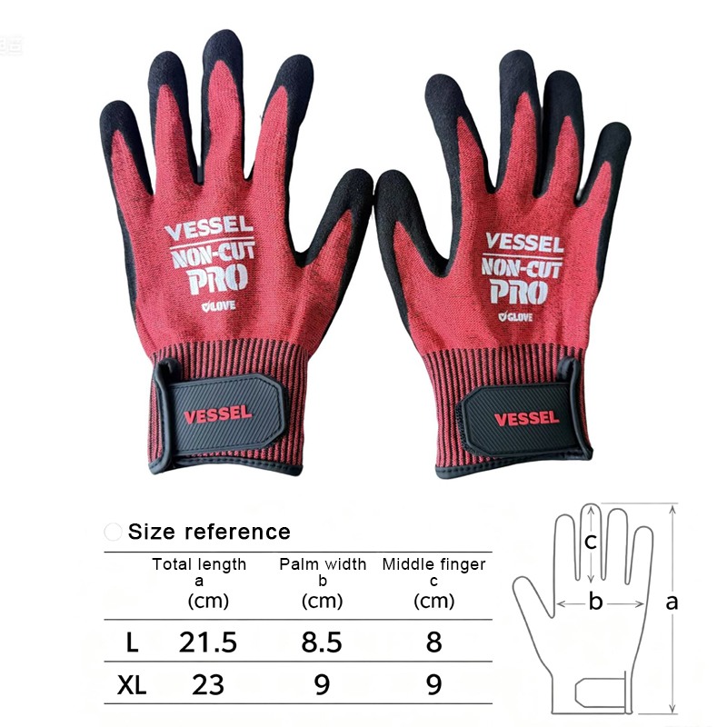 قفازات عمل VESSEL مقاومة للقطع - مراجعة Woodworking Gloves وسعره
