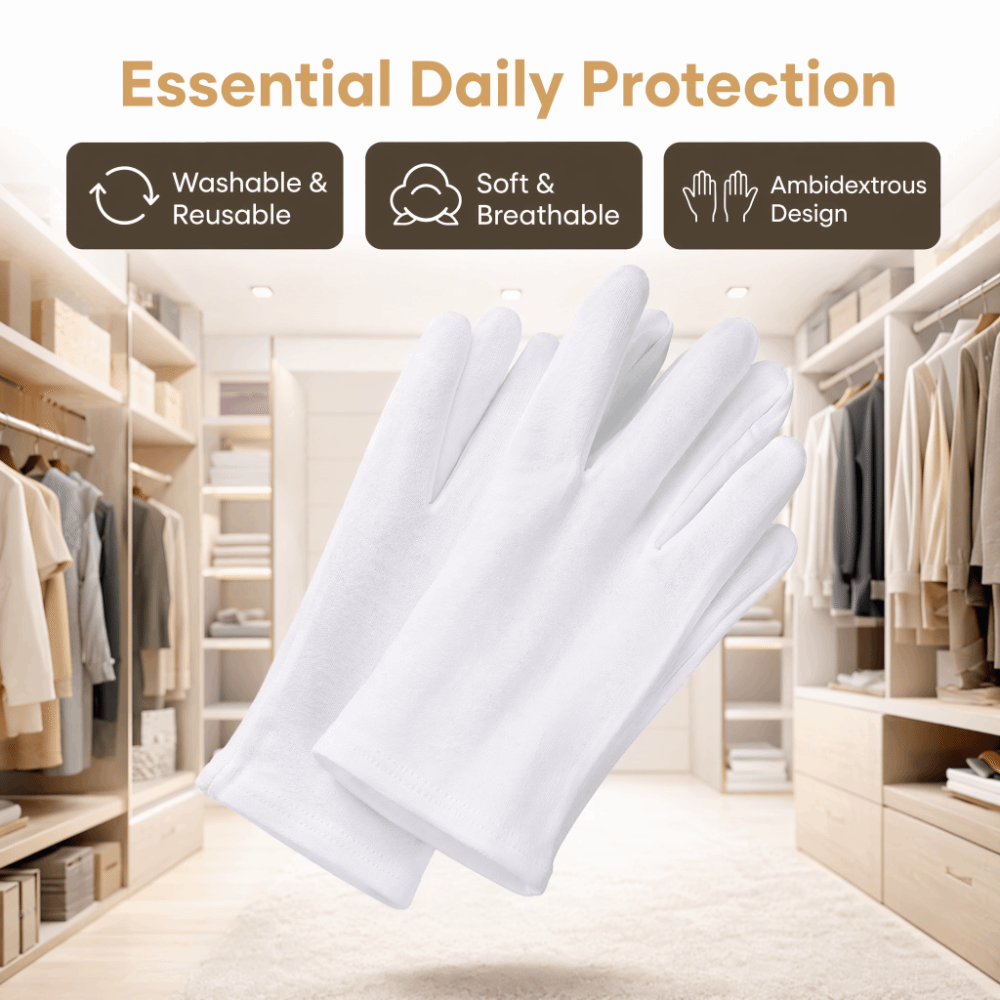 24 قطعة من قفازات العمل القطني - مراجعة Woodworking Gloves وسعره