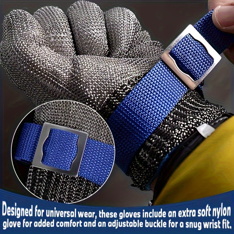 قفازات أمان شبكية من الفولاذ ا - مراجعة Woodworking Gloves وسعره