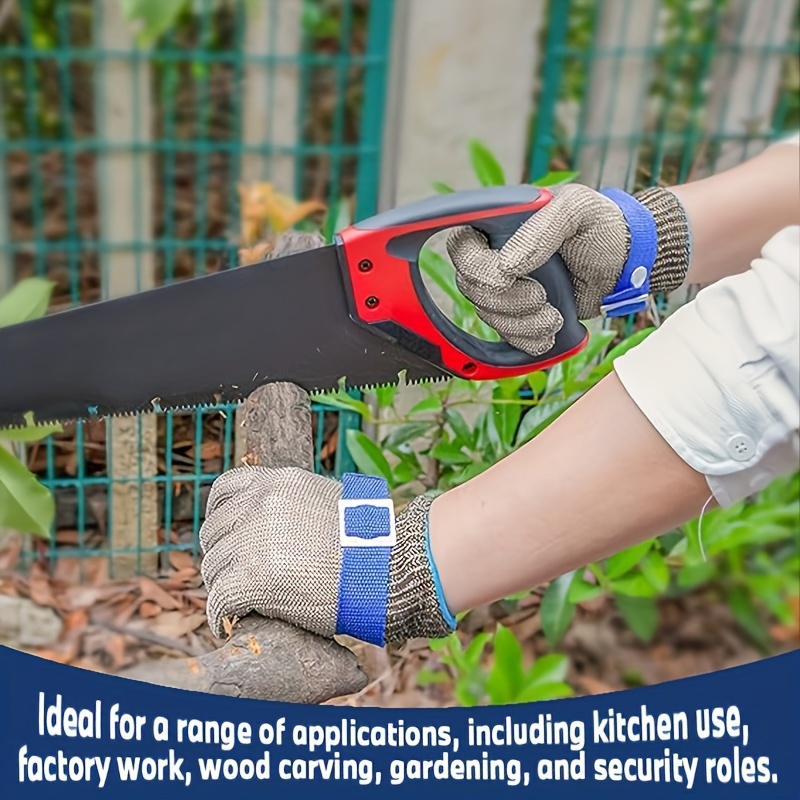قفازات أمان شبكية من الفولاذ ا - مراجعة Woodworking Gloves وسعره