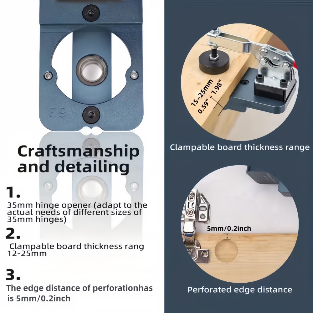 طقم قالب تثبيت مفصلات 35 مم -  - مراجعة Woodworking Project Plans وسعره