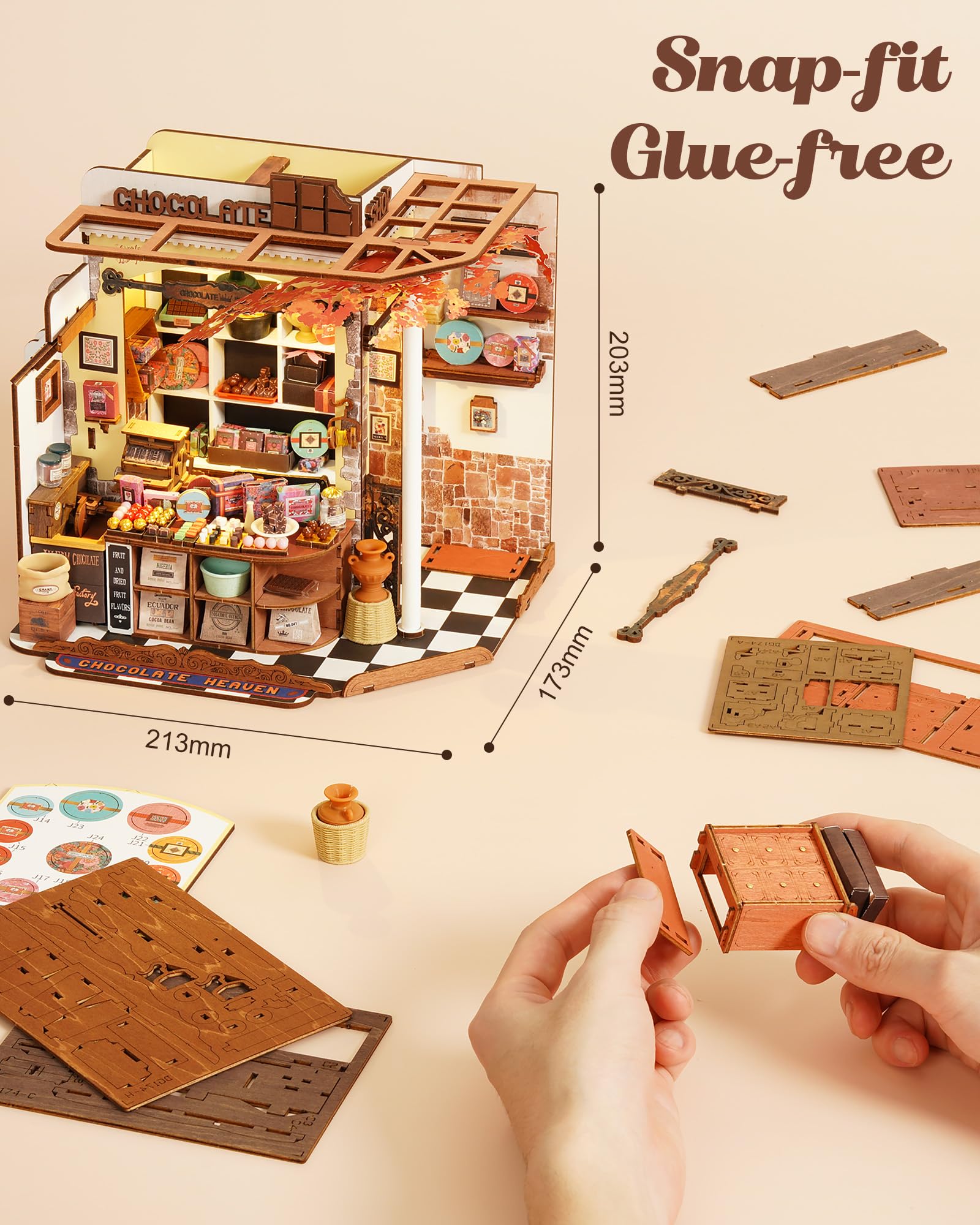 ROBOTIME ثلاثية الأبعاد دمية خ - مراجعة Woodworking Book وسعره