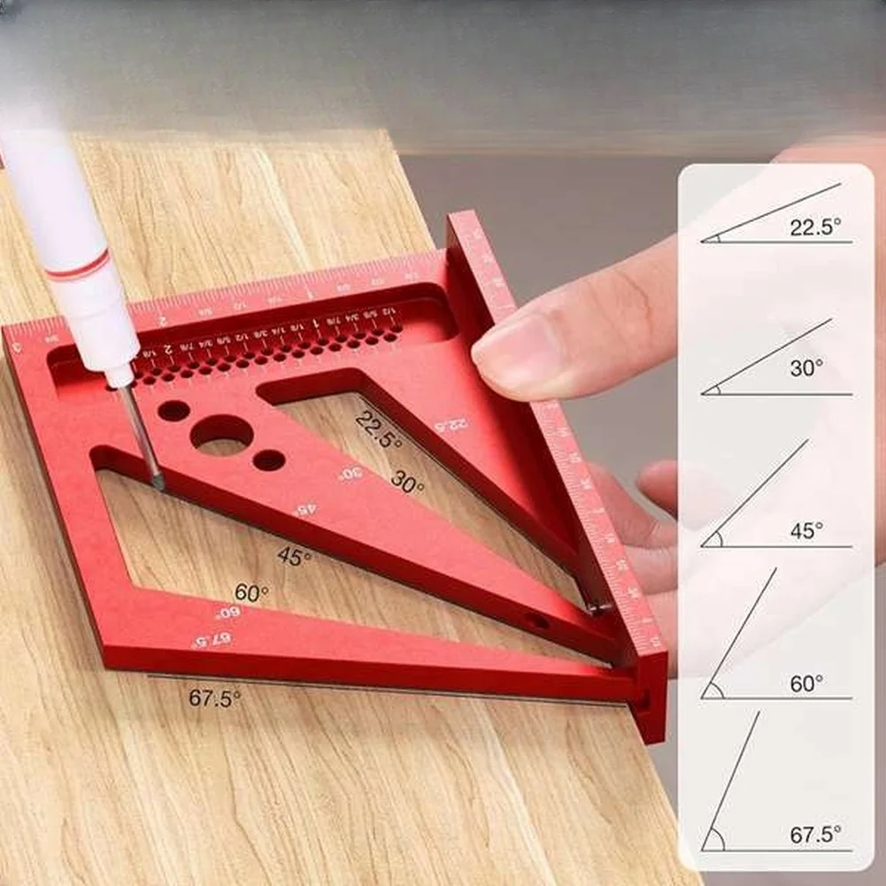 مسطرة قياس متعددة الزوايا ثلاث - مراجعة Woodworking Workshop Layout وسعره